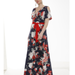 Φόρεμα off shoulder φλοράλ