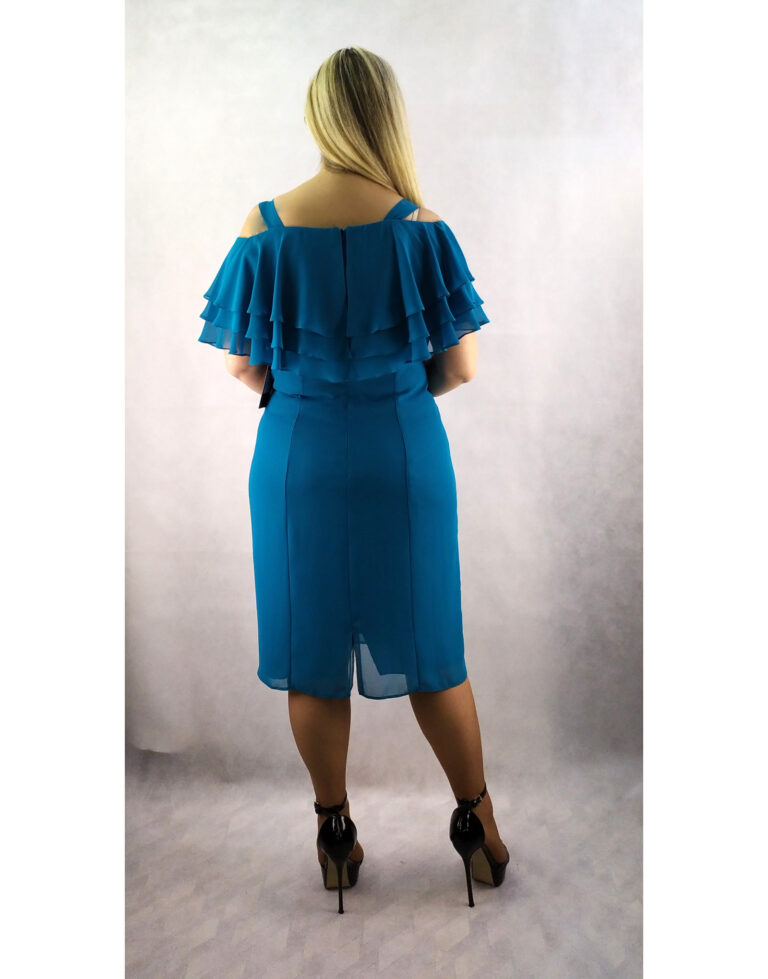 Φόρεμα μουσελίνα off shoulder