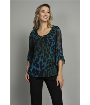 Μπλούζα Κρεπ Animal Print