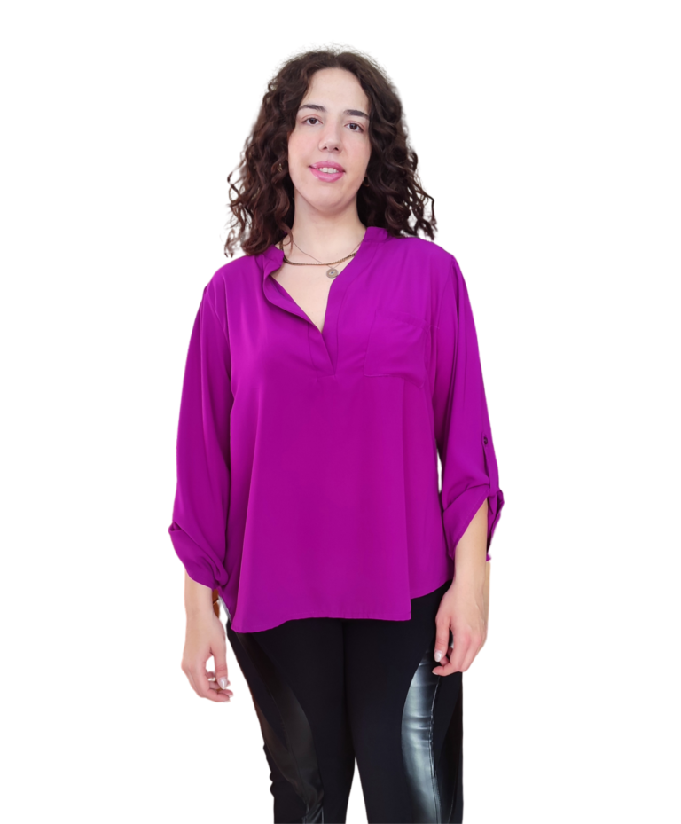 Μπλούζα κρεπ V neck