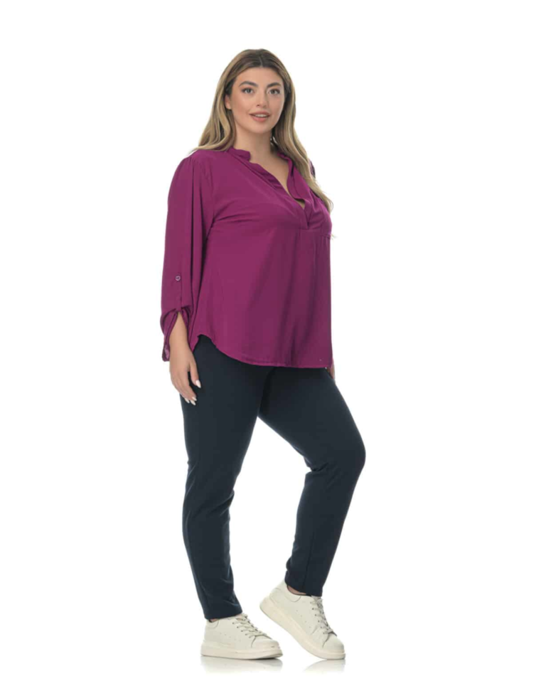 Μπλούζα κρεπ V neck