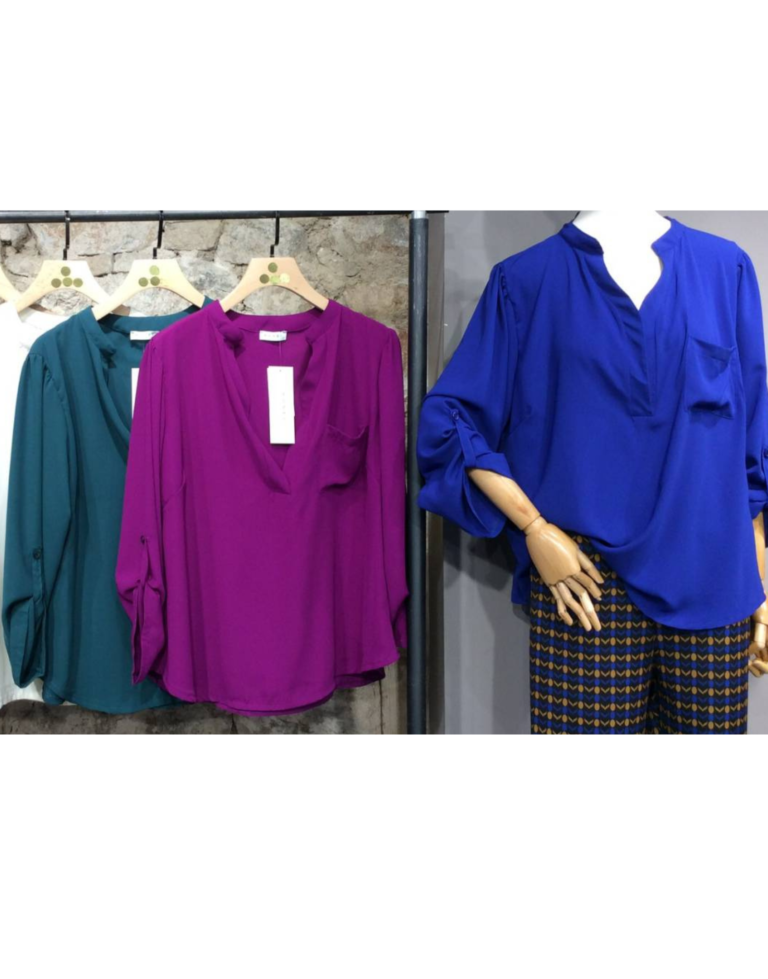 Μπλούζα κρεπ V neck