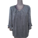 Μπλούζα μουσελίνα δίχρωμη