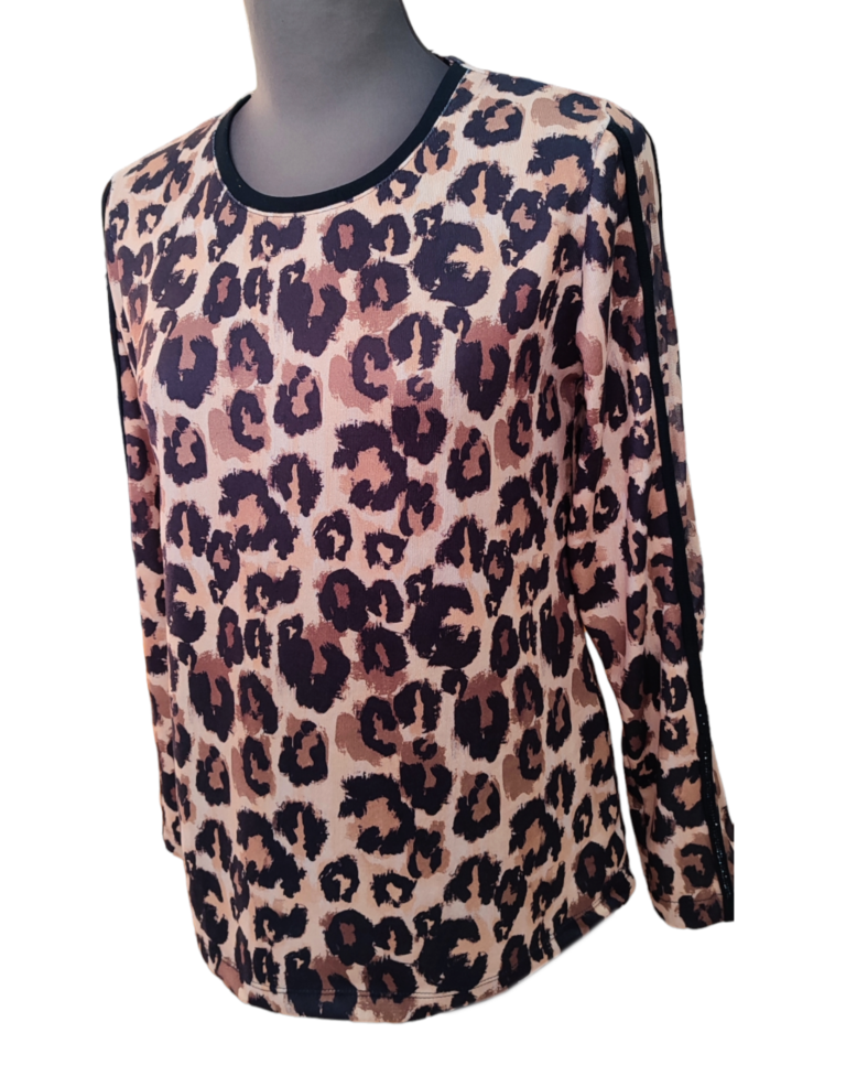 Μπλούζα πλεκτή animal print