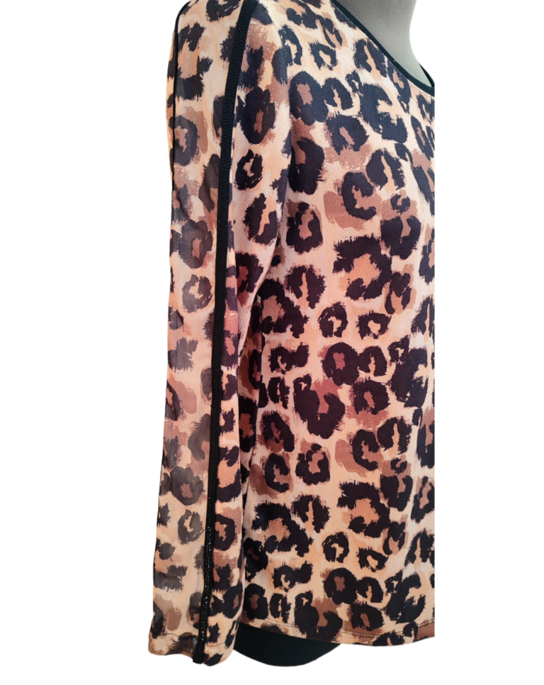 Μπλούζα πλεκτή animal print