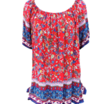 Μπλούζα off shoulder φλοράλ