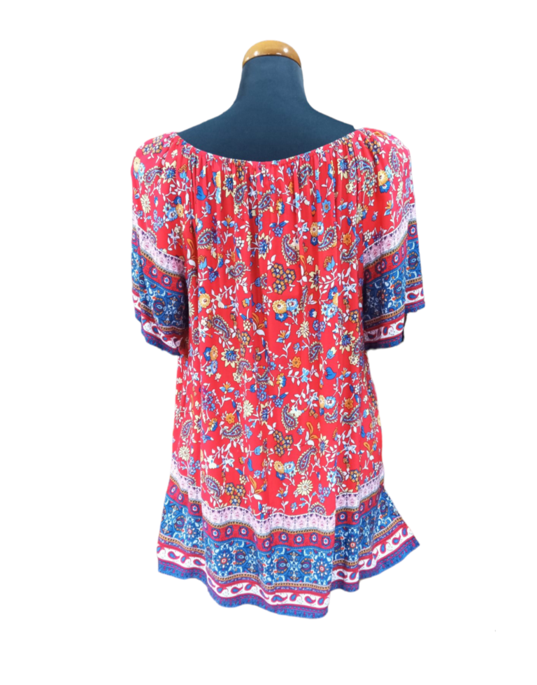 Μπλούζα off shoulder φλοράλ