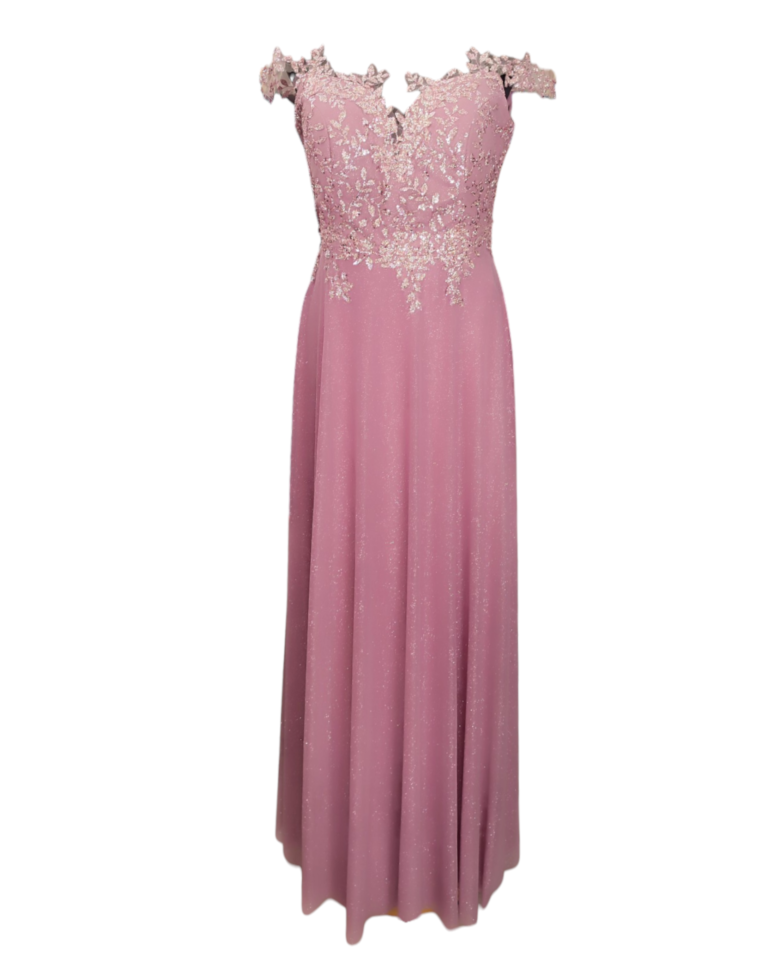 Maxi φόρεμα δαντέλα glitter