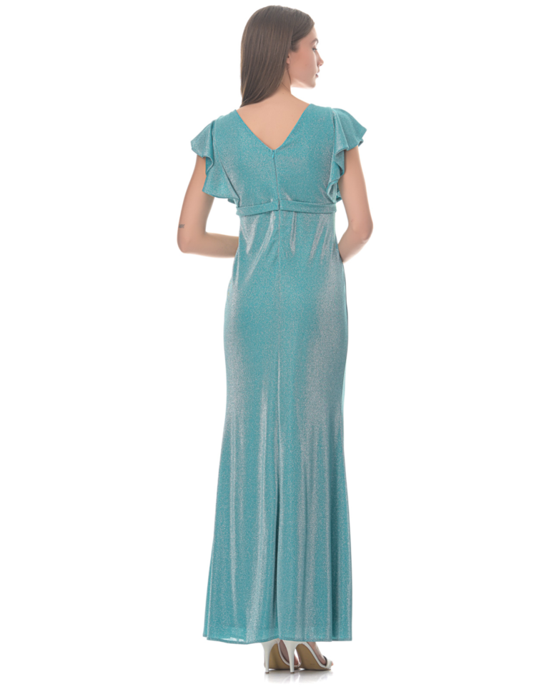 Maxi φόρεμα glitter ύφασμα
