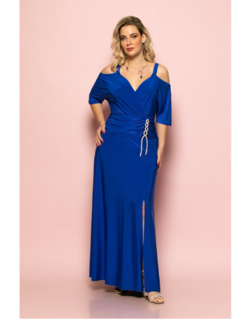 Maxi ρουά glitter φόρεμα