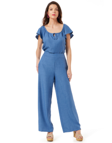 Παντελόνα σε look λινής