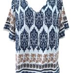 Μπλούζα V neck ρεγιόν