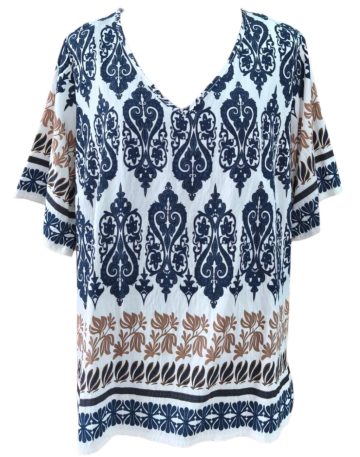 Μπλούζα V neck ρεγιόν