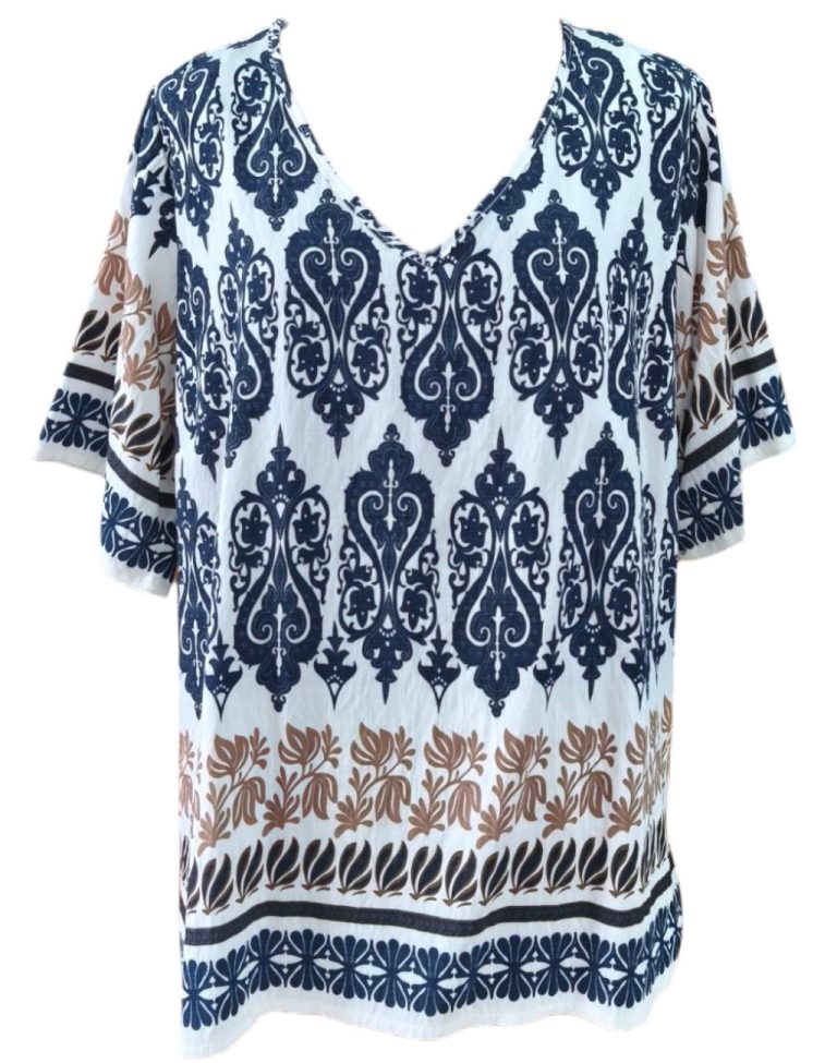 Μπλούζα V neck ρεγιόν
