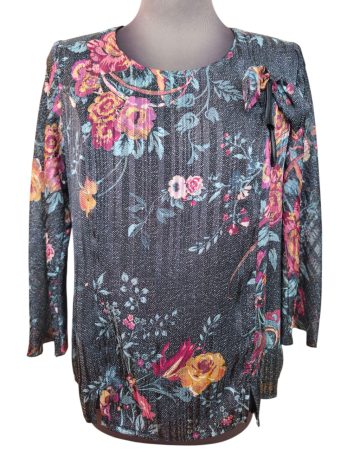 Μπλούζα μουσελίνα λαιμόκοψη