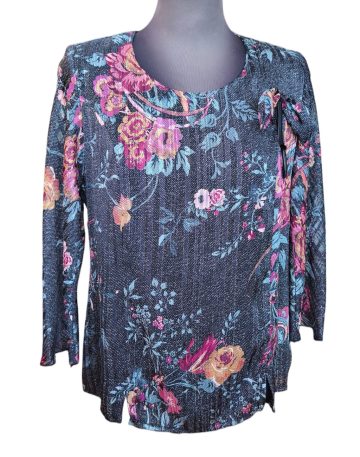 Μπλούζα μουσελίνα λαιμόκοψη