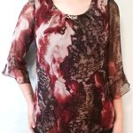 Μπλούζα εμπριμέ υφασμάτινη