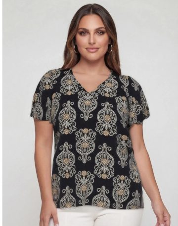 Μπλούζα τύπου λινή